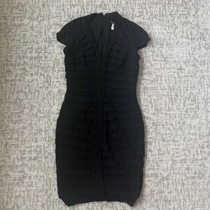 Tadashi Shoji Black Midi dress